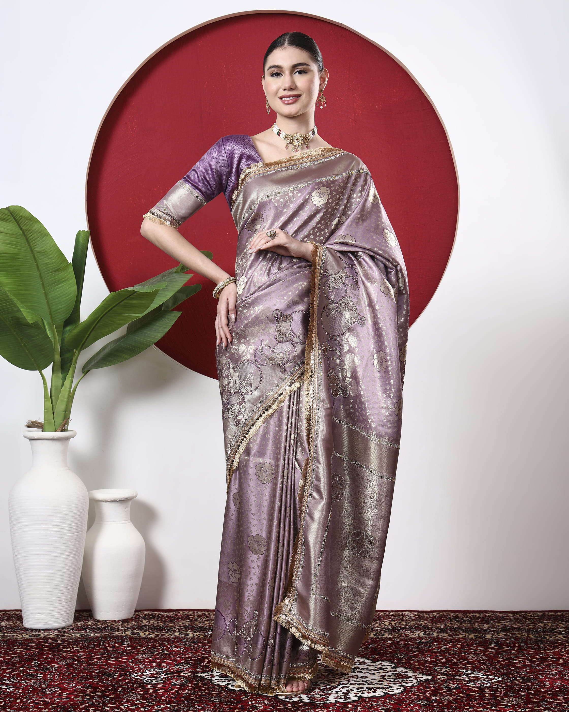 Lilac Shringar Saree